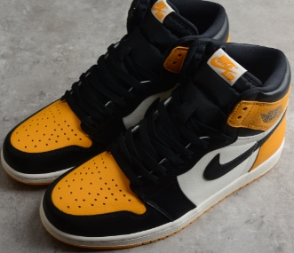 AJ1 taxi黑黄脚趾