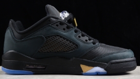 AJ5 Low Wings黑金布