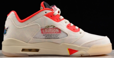 AJ5 Low Chinese New Year中国限定白红帆布