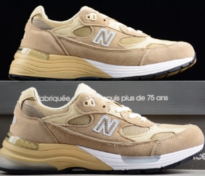 NB992卡其色复古跑步鞋