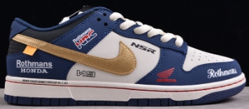 SB Dunk Low 复古白蓝本田联名