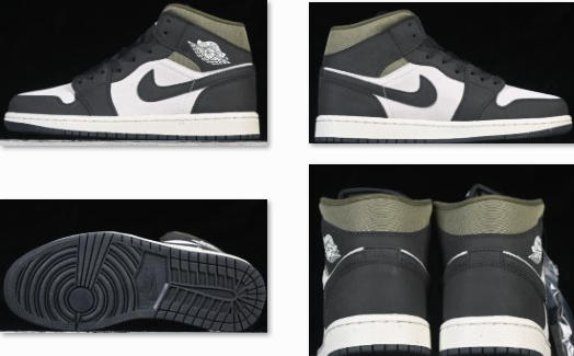 AJ1 Mid橄榄绿 顶级莆田