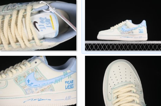 AF1 low Love Words 蓝言情话