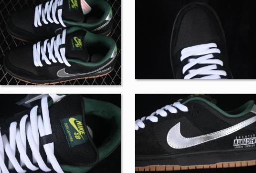 SB Dunk Low黑银